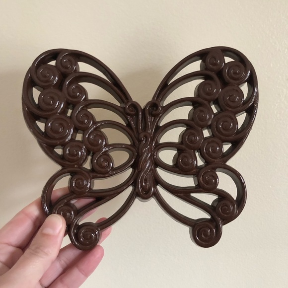 Vintage Burwood 70’s Brown Plastic Butterflies - Picture 2 of 10